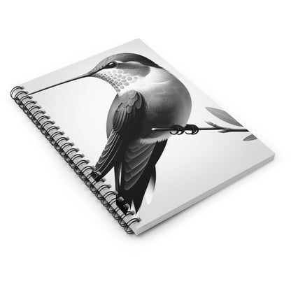 "A Melodic Moment" - The Alien Spiral Notebook (Ruled Line) Minimalism Style