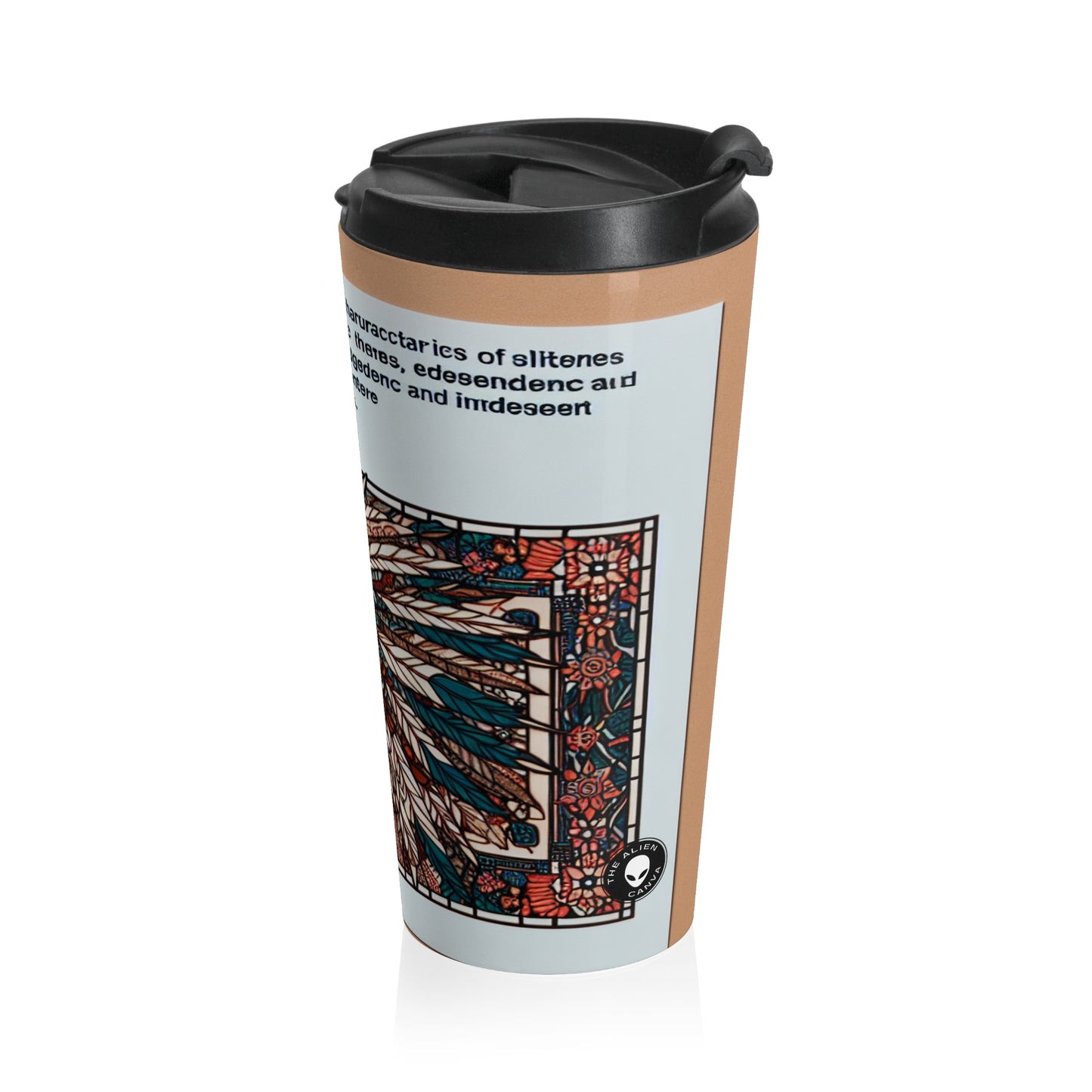 "Resilience Unveiled: A Postcolonial Celebration" - The Alien Stainless Steel Travel Mug Postcolonial Art