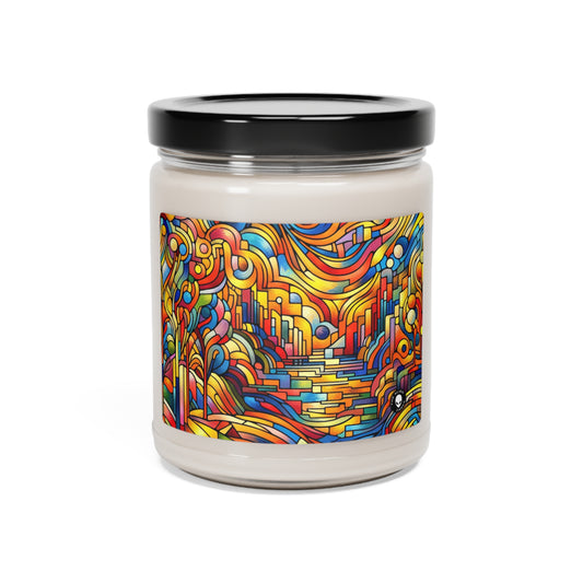 Neon Nightscapes: A Fauvism Cityscape - The Alien Scented Soy Candle 9oz Fauvism