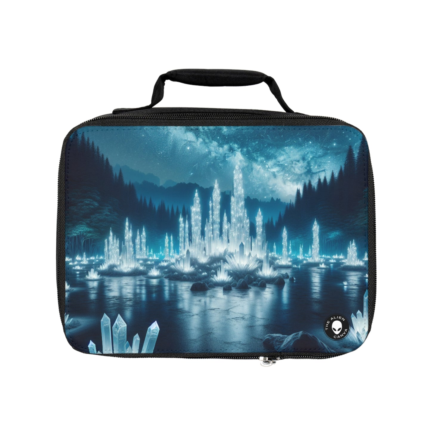 "Crystal Grove: Starlit Reflections"- The Alien Lunch Bag