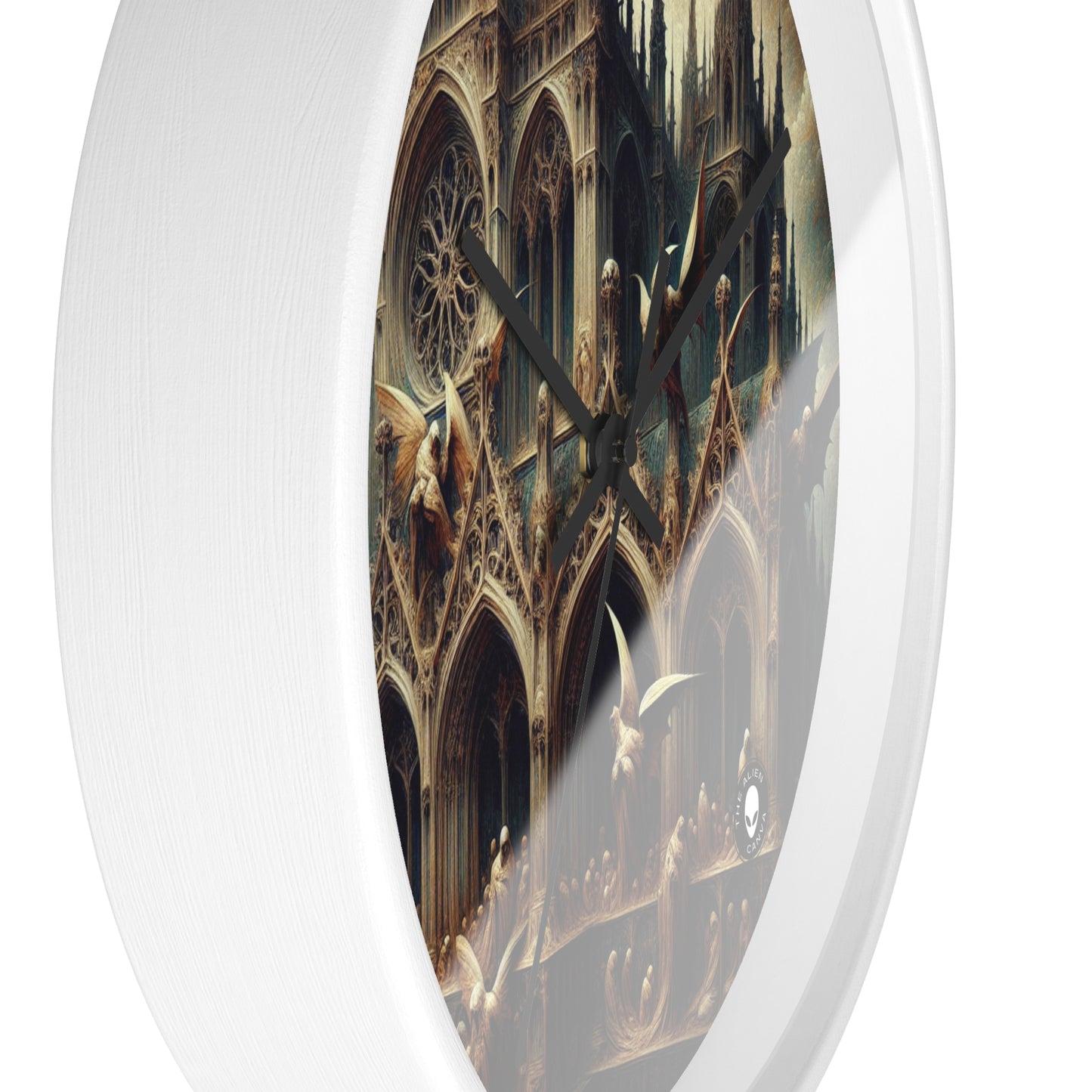 - The Alien Wall Clock Gothic Art