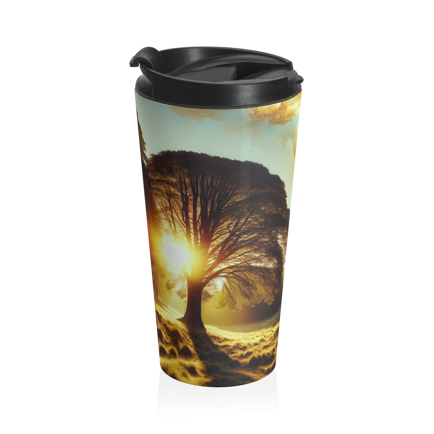 "Rebirth of the Forest: A Recycled Ecosystem" - The Alien Stainless Steel Travel Mug Environmental Art