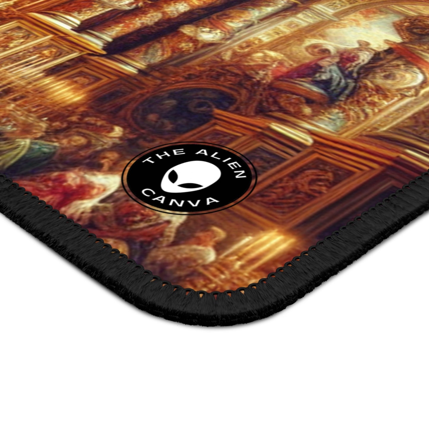 "Masquerade Majesty : une salle de bal baroque royale" - Le tapis de souris de jeu Alien Baroque