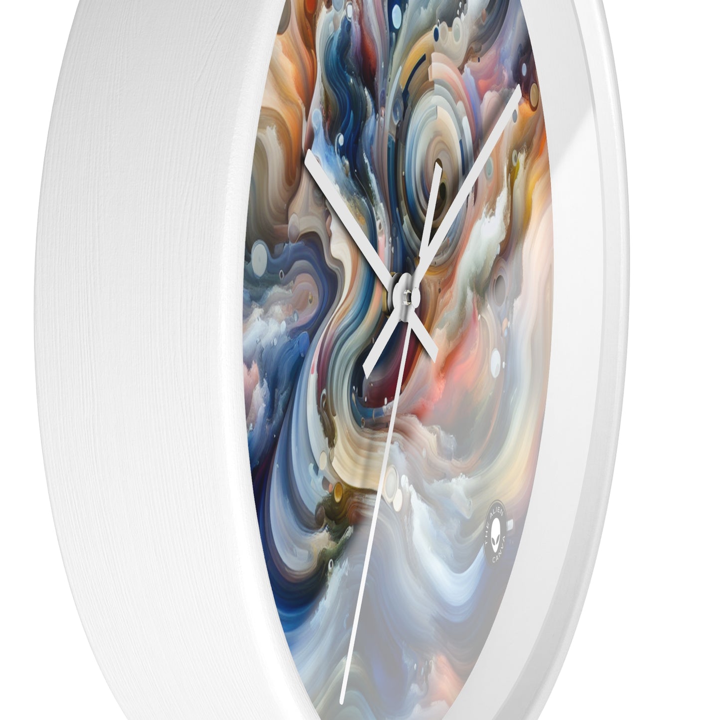 "Living Canvas: The Transcendence of Art and Humanity" - The Alien Wall Clock Video Art