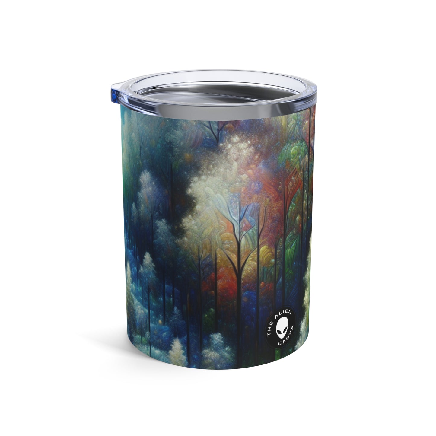 « Enchantement au clair de lune : une forêt vibrante » - The Alien Tumbler 10oz