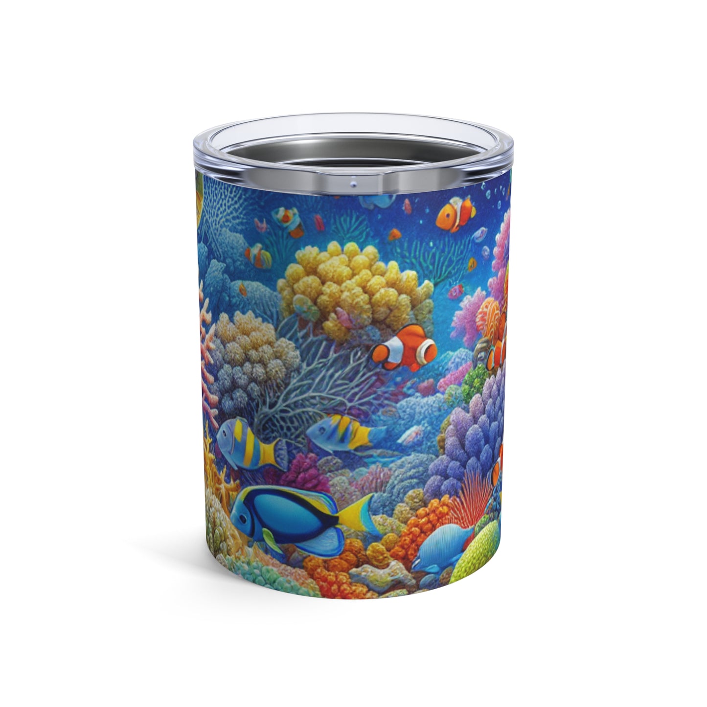 "Paraíso tropical: país de las maravillas submarinas" - Vaso Alien de 10 oz