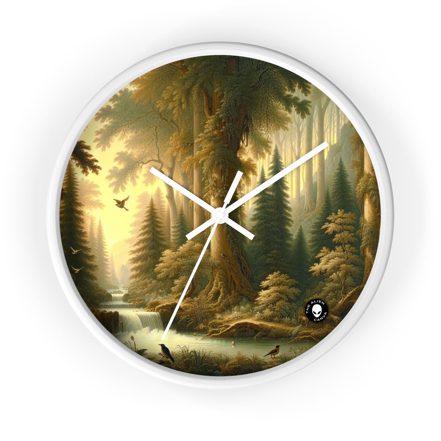 "Tranquil Forest Glen" - The Alien Wall Clock