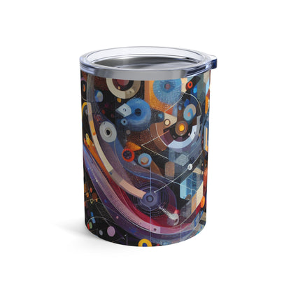 "A Geometric Moment In Time" - The Alien Tumbler 10oz Digital Art