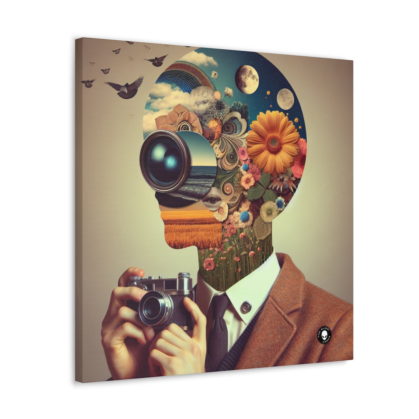 "Nature-Tech Fusion: A Photomontage Exploration" - The Alien Canva Photomontage