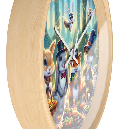 "Hats Off in the Enchanted Forest" - The Alien Wall Clock