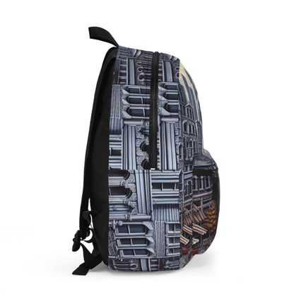 "Enchanted Passage: Transcending Reality" - The Alien Backpack Trompe-l'oeil