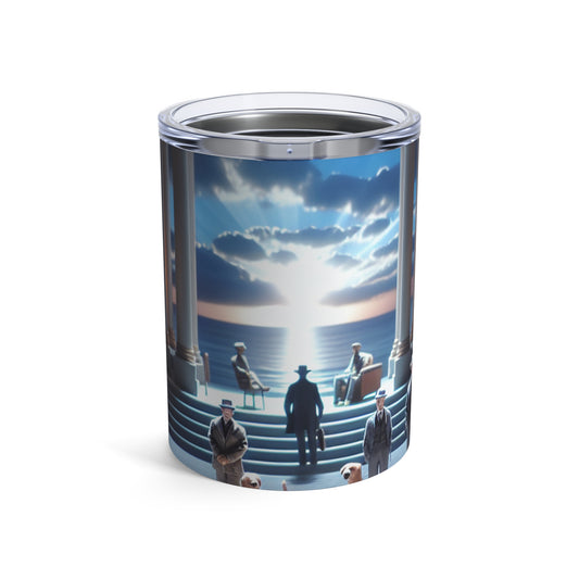 Titre : « Ocean Symphony : A Photorealistic Ode to the Crashing Waves » – The Alien Tumbler 10oz Photoréalisme