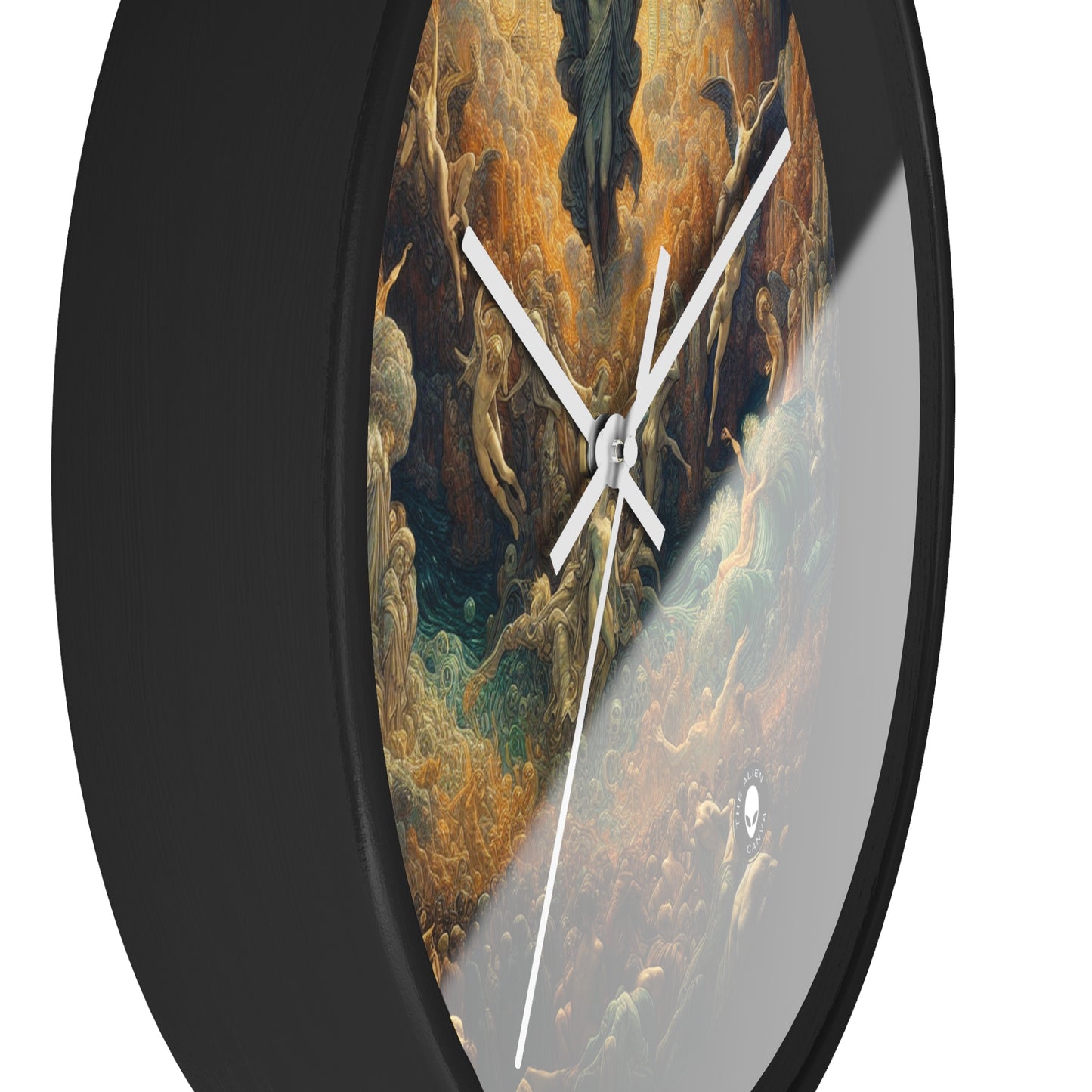 "Mystical Reflections: A Symbolic Journey Through the Looking Glass" - The Alien Wall Clock Symbolism