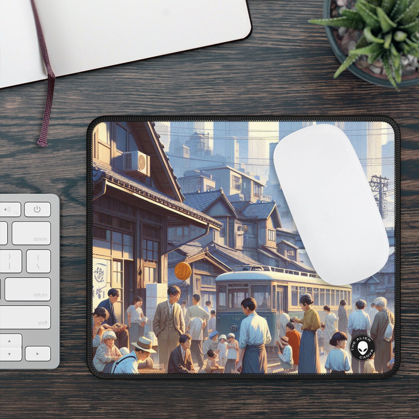 "Unity in Diversity: Community Garden" - The Alien Gaming Mouse Pad Social Realism