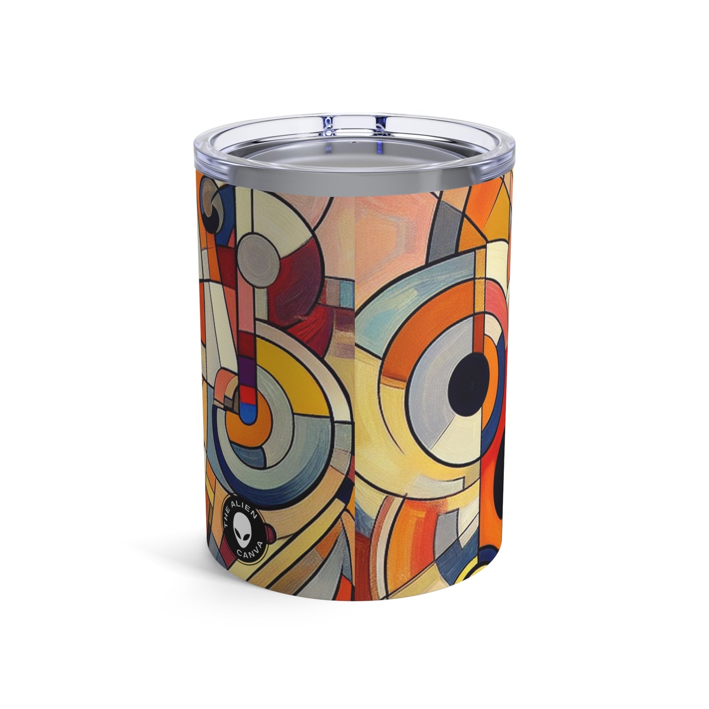 Chaos and Harmony: A Visual Dance - The Alien Tumbler 10oz Abstract Art