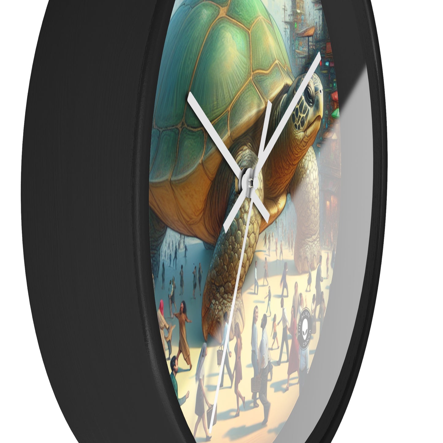 "Marvelous Turtle in the City" - The Alien Wall Clock