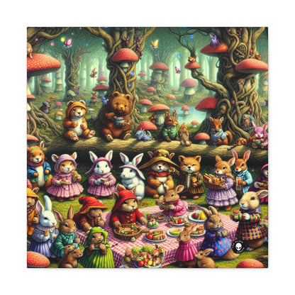 "Fantastical Forest Picnic: Animal Fashion Show" - The Alien Canva