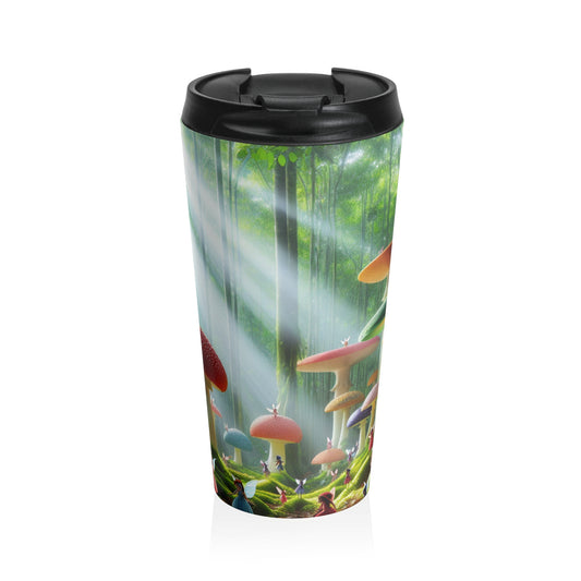 "Enchanted Mushroom Forest" - The Alien Stainless Steel Travel Mug