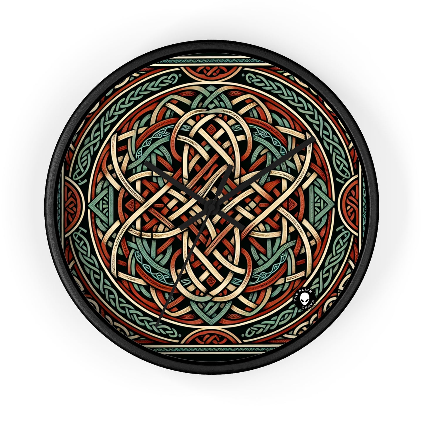 "Majesticiosa visión celta: una fascinante obra de arte inspirada en los acantilados de Moher" - The Alien Wall Clock Celtic Art