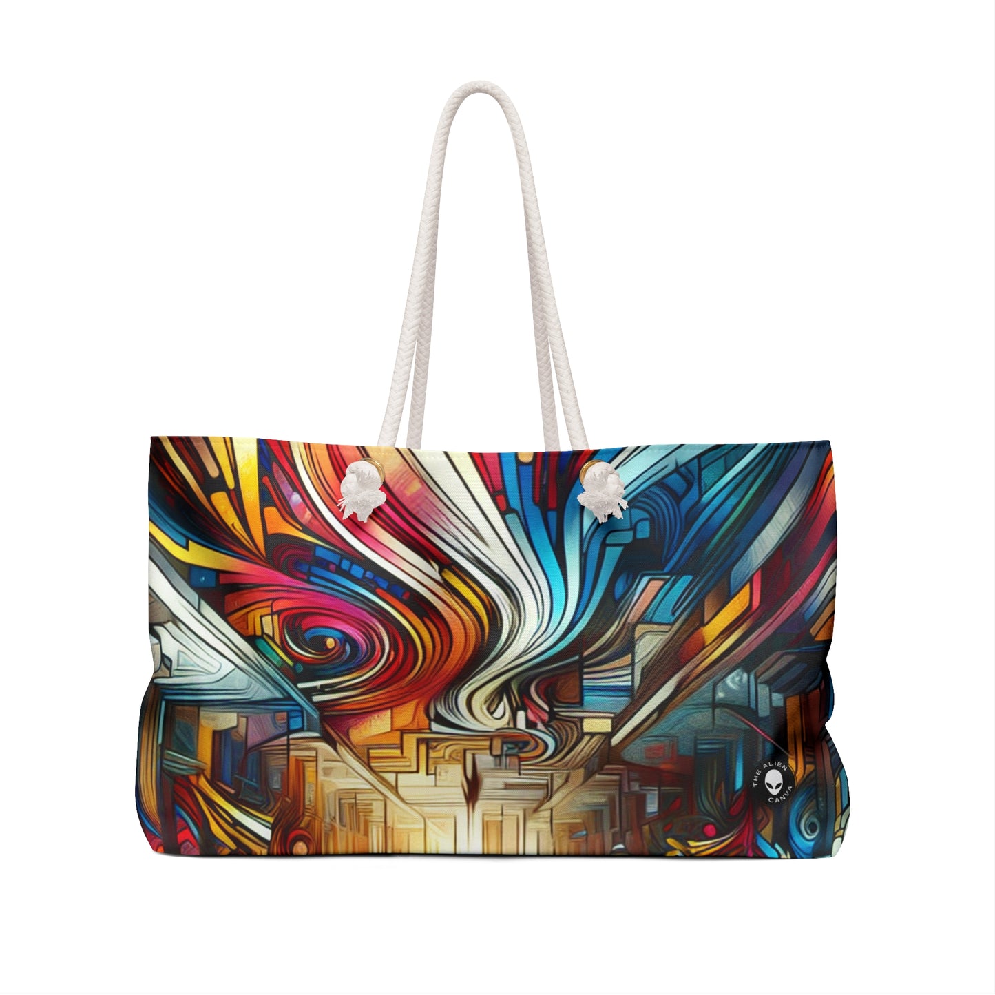 "Urban Ecosystem: A Graffiti Fusion" - The Alien Weekender Bag Graffiti Art