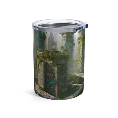 "Futuristic Utopia: Nature and Technology in Harmony" - The Alien Tumbler 10oz