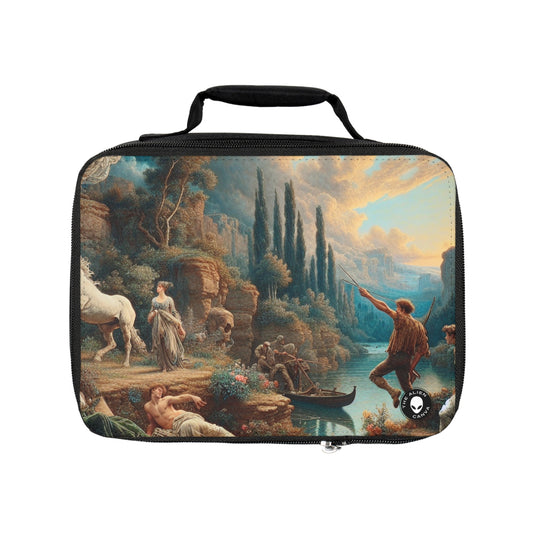 "Sunset Serenade: A Romantic Landscape"- The Alien Lunch Bag Romanticism