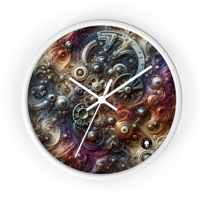 "Cybernetic Sentinel: A Futuristic Fusion of Man and Machine" - The Alien Wall Clock Bio-mechanical Art