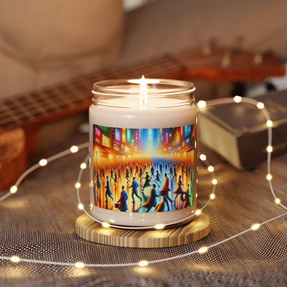 "Neon Nightscapes: A Symphony of City Chaos" - The Alien Scented Soy Candle 9oz