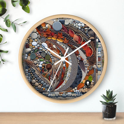 "Nature's Urban Canvas" - The Alien Wall Clock Land Art