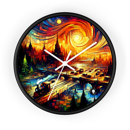 "Un mundo más allá: un paisaje de juego de fantasía épico" - Arte del videojuego The Alien Wall Clock