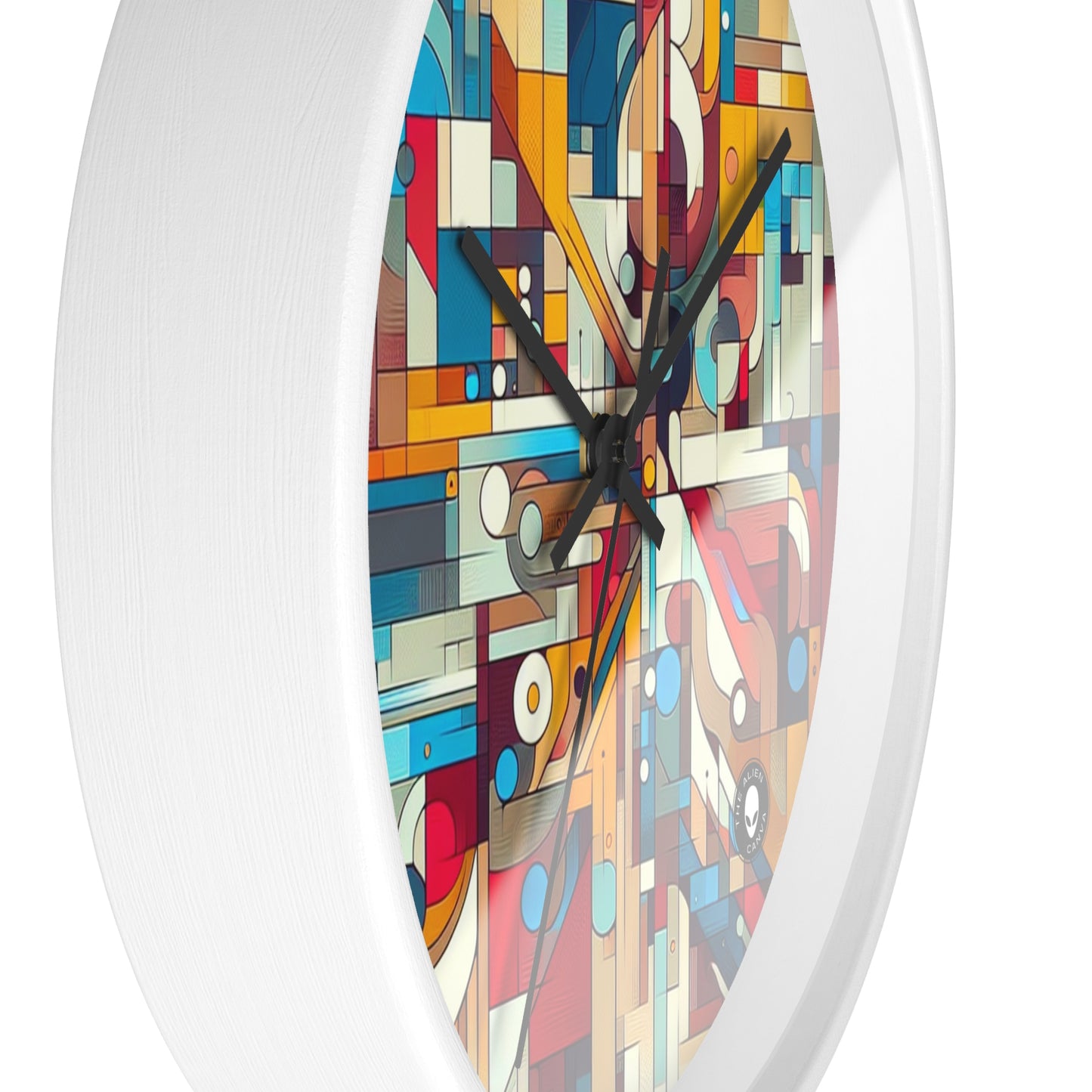 "Galactic Whirlwind: An Abstract Exploration of Cosmic Mysteries" - The Alien Wall Clock Abstract Art