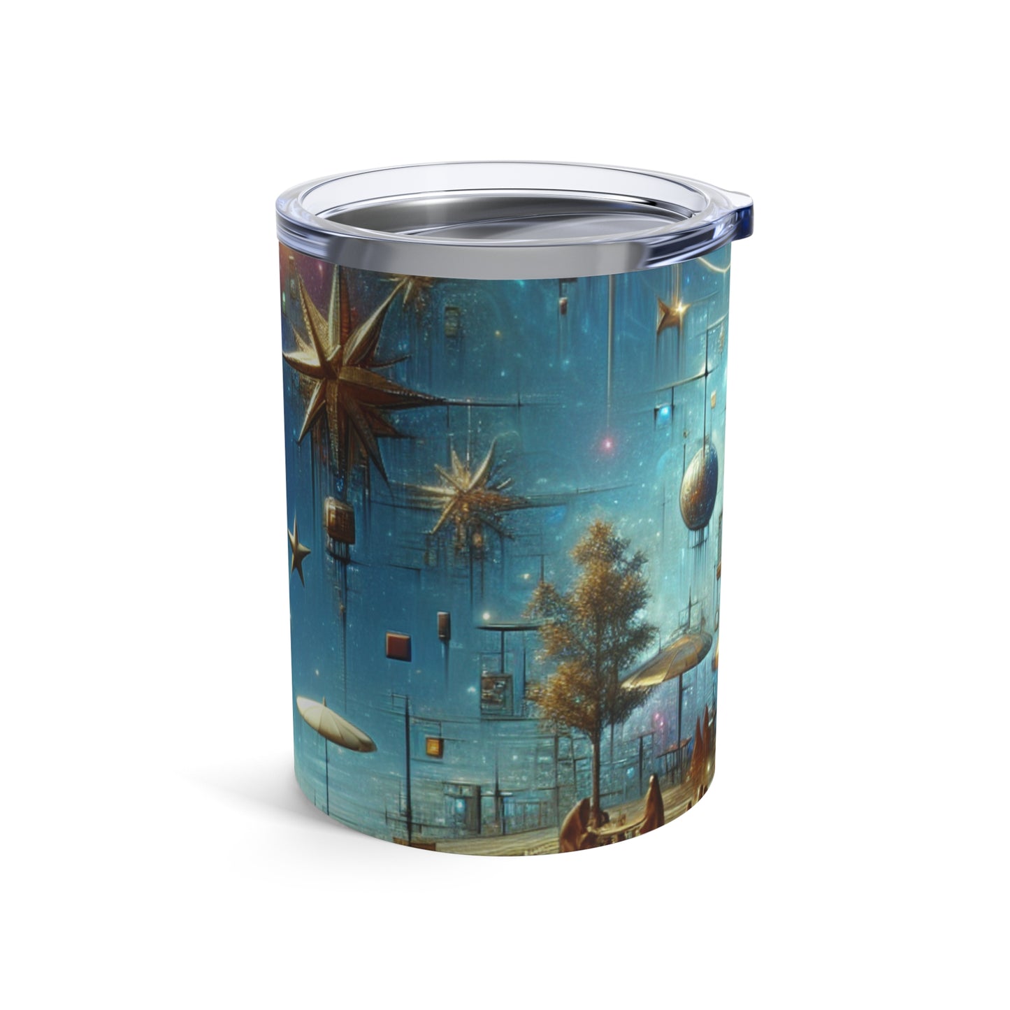 "Kitchen Enchantment: A Whimsical World of Living Objects" - The Alien Tumbler 10oz Magic Realism