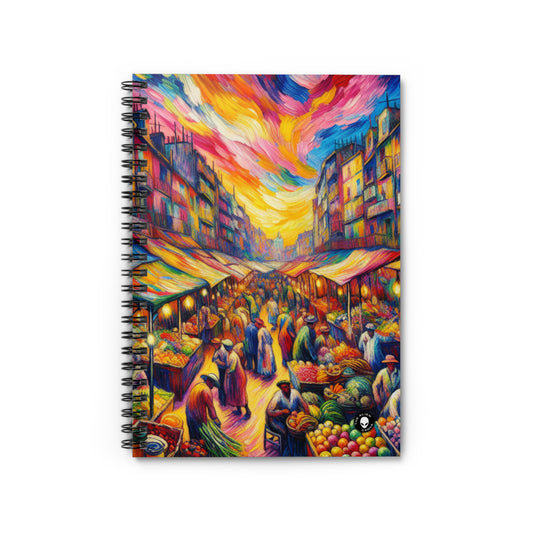 "Jungle Fauvism" - The Alien Spiral Notebook (Ruled Line) Fauvism