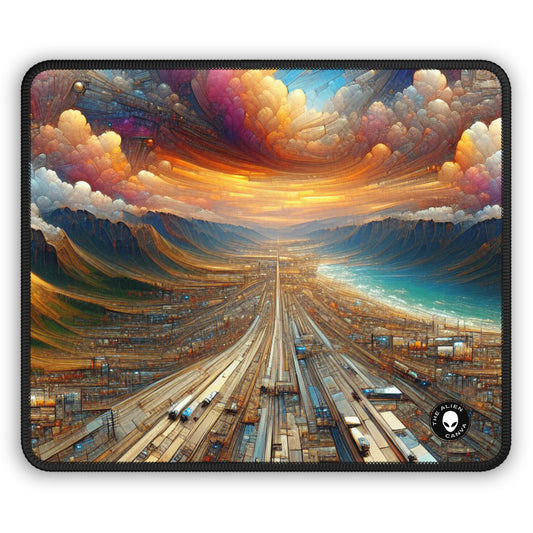 "Enchanted Realm: A Magical Fairy Kingdom" - The Alien Gaming Mouse Pad Digital Painting