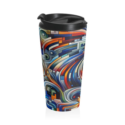 "Harmony in Motion: A Kinetic Exploration" - The Alien Stainless Steel Travel Mug Kinetic Art