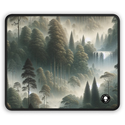 "Misty Forest Retreat": alfombrilla de ratón para juegos alienígena