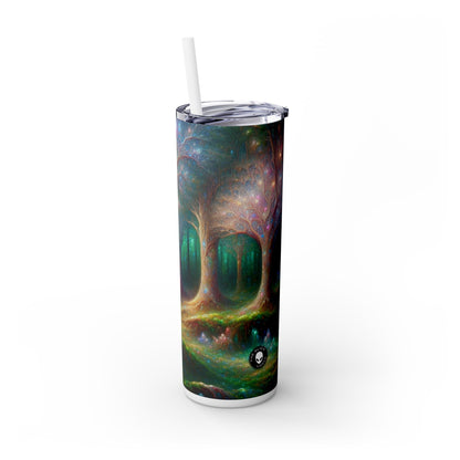 "Crystal Forest Fantasia" - The Alien Maars® Skinny Tumbler with Straw 20oz