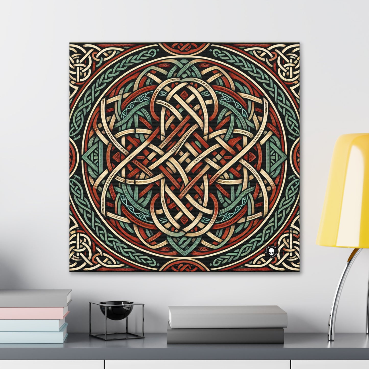 "Majestic Celtic Vision : une œuvre d'art fascinante inspirée des falaises de Moher" - The Alien Canva Celtic Art