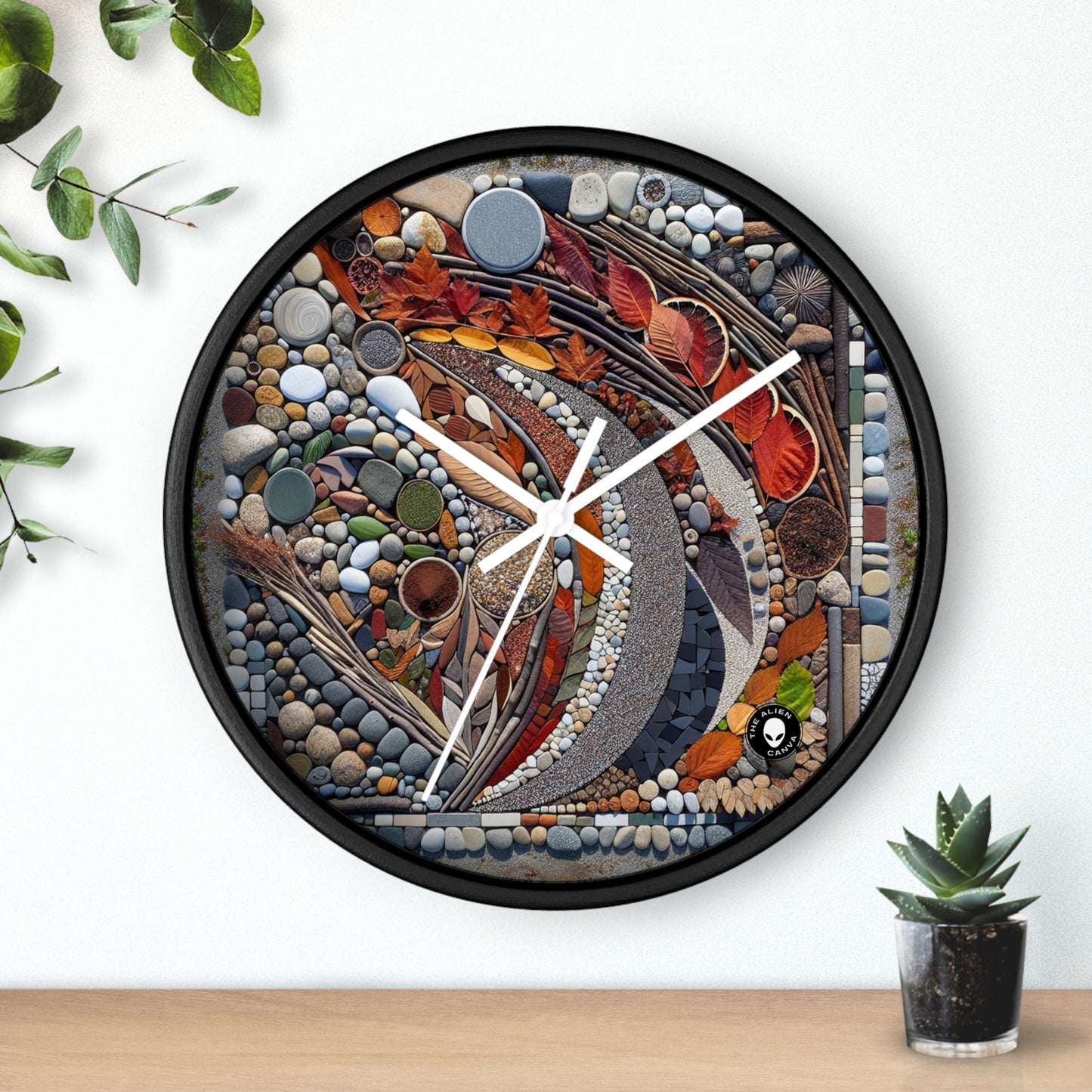 "El lienzo urbano de la naturaleza" - El reloj de pared alienígena Land Art