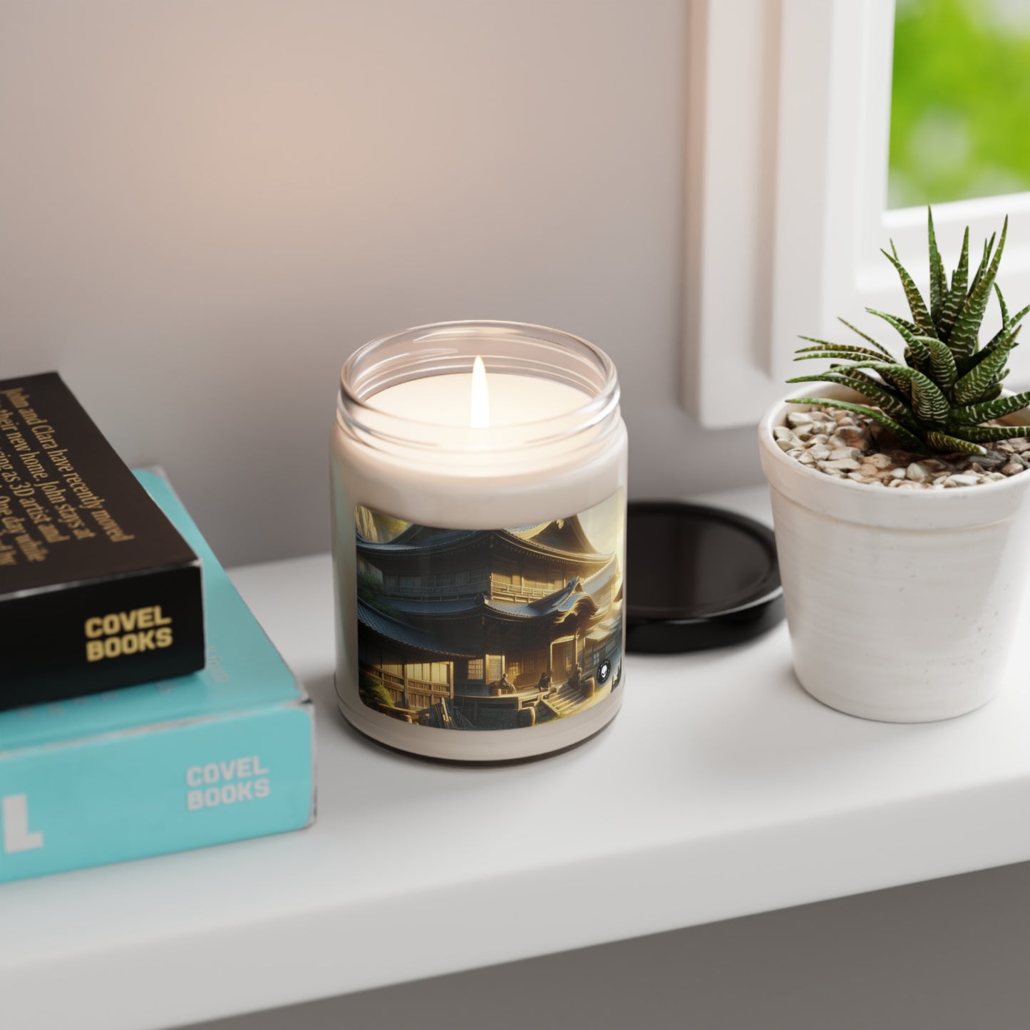 "Golden Hour Bliss: Photographic Realism Landscape" - The Alien Scented Soy Candle 9oz Photographic Realism