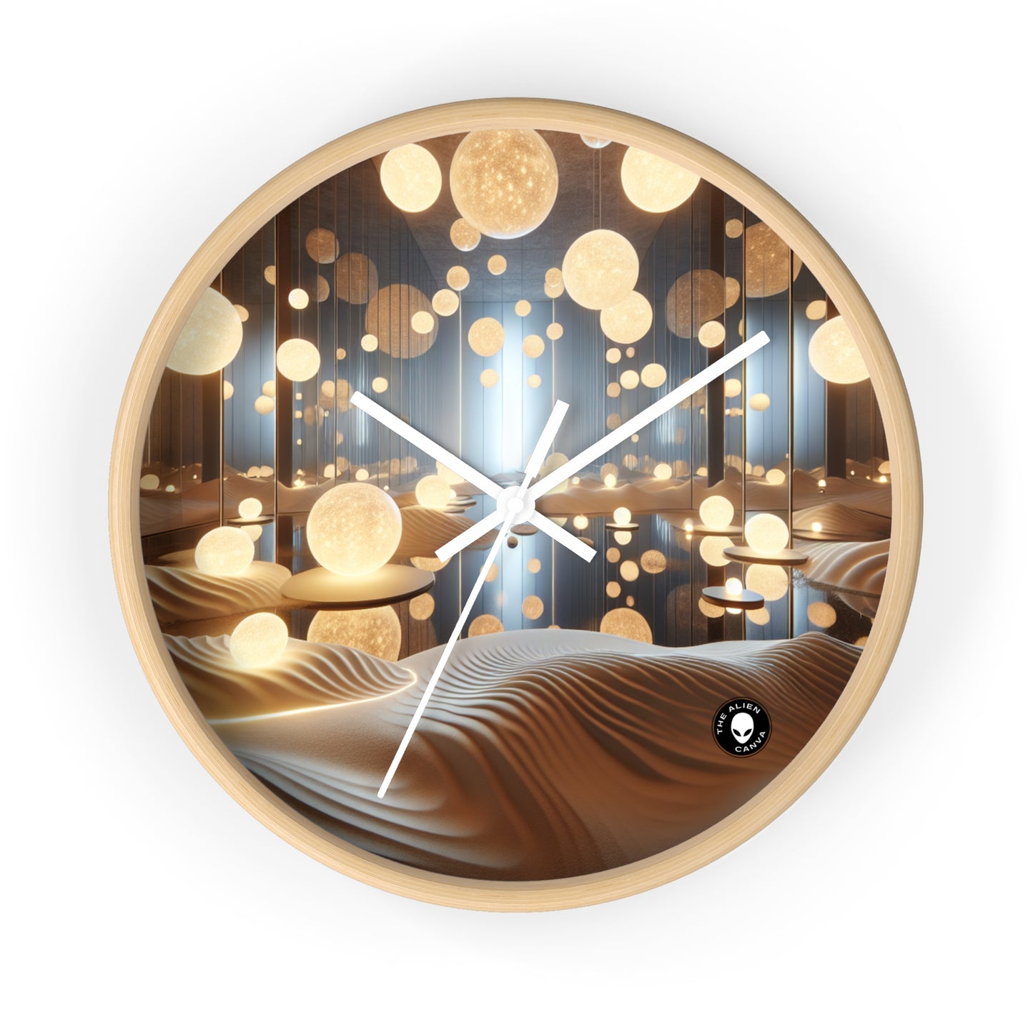 "Temporal Reflections: An Interactive Art Installation on Time and Memory" - The Alien Wall Clock Installation Art