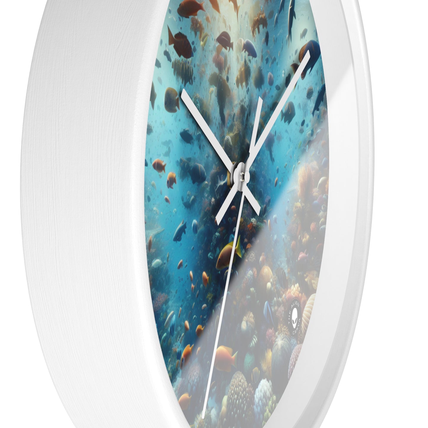 "Glimmering Reef: A Colorful Underwater Wonderland" - The Alien Wall Clock