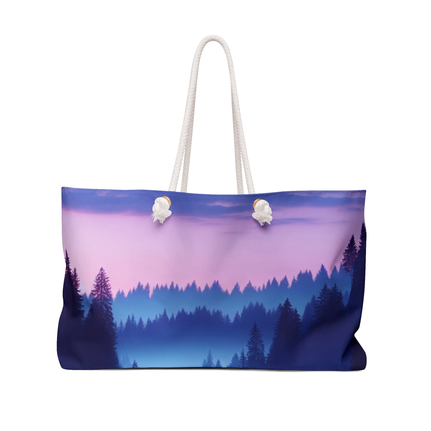 "Tranquilidad Crepuscular: Reflejos del río en el bosque" - The Alien Weekender Bag