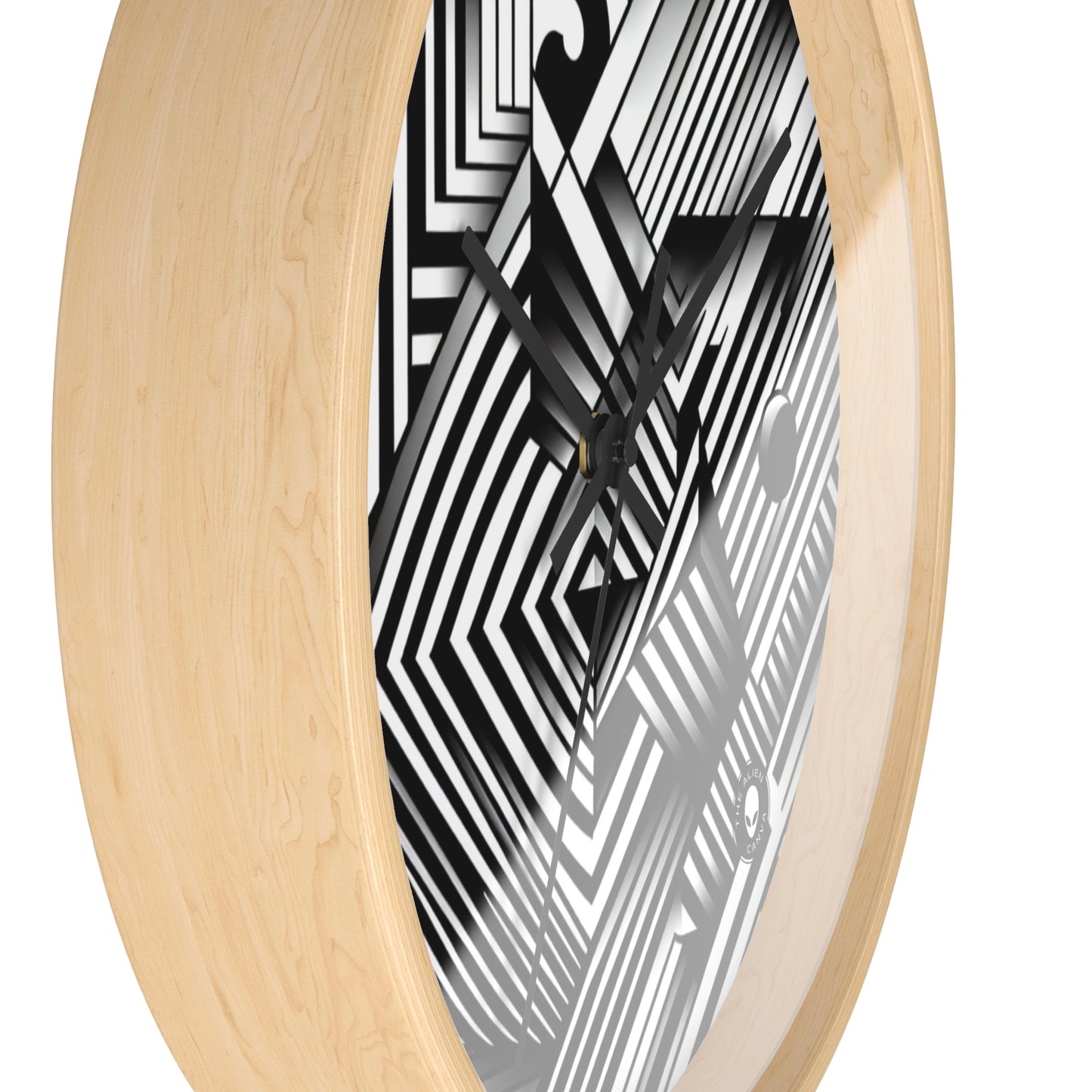 "Swirling Kaleidoscope: A Bold Op Art Vortex" - The Alien Wall Clock Optical Art (Op Art)