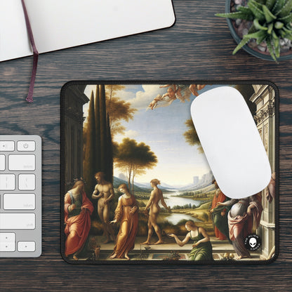 "Un renacimiento de la ciudad: combinación de elegancia clásica con energía urbana moderna" - The Alien Gaming Mouse Pad Arte renacentista