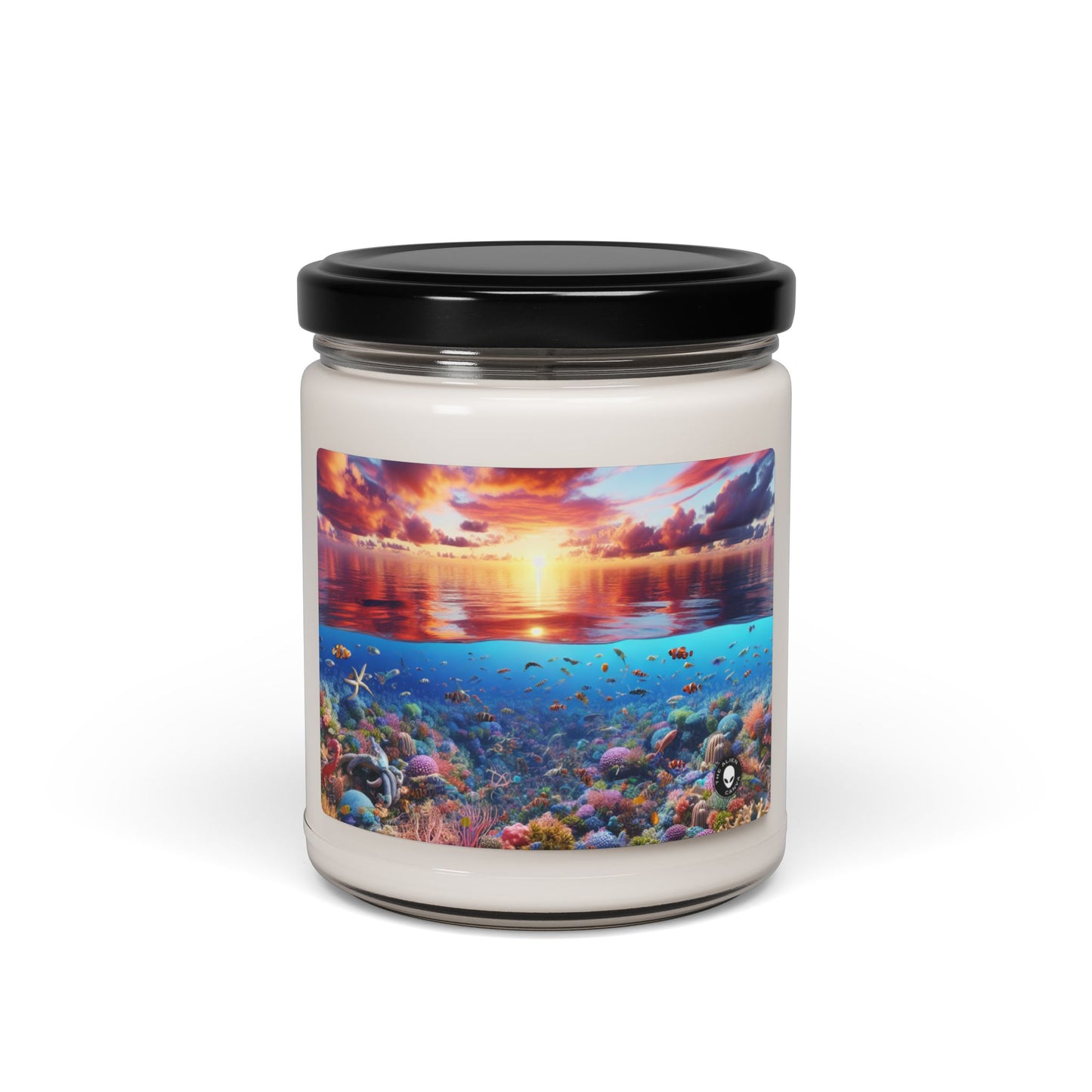 "Sunset Splendor: Underwater Coral Reef" - The Alien Scented Soy Candle 9oz