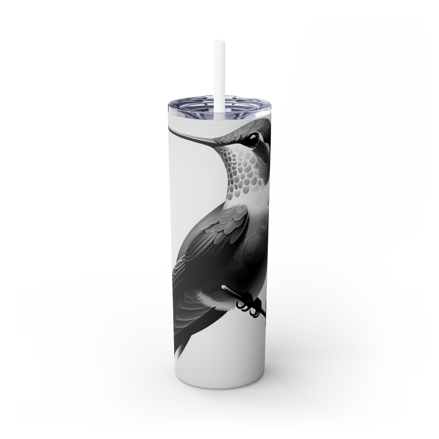 « Un moment mélodique » - The Alien Maars® Skinny Tumbler avec paille 20oz Style minimalisme