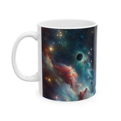 Taza de cerámica extraterrestre "Galactic Explorer" de 11 oz