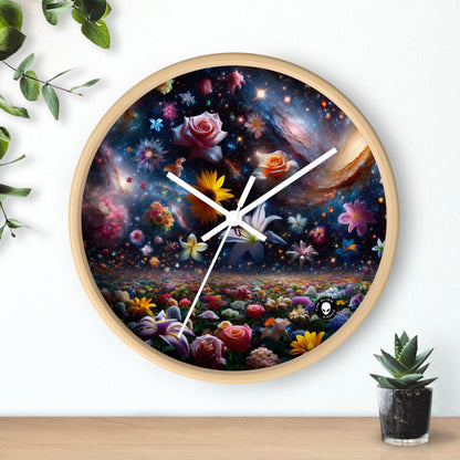 "Floral Constellations" - The Alien Wall Clock