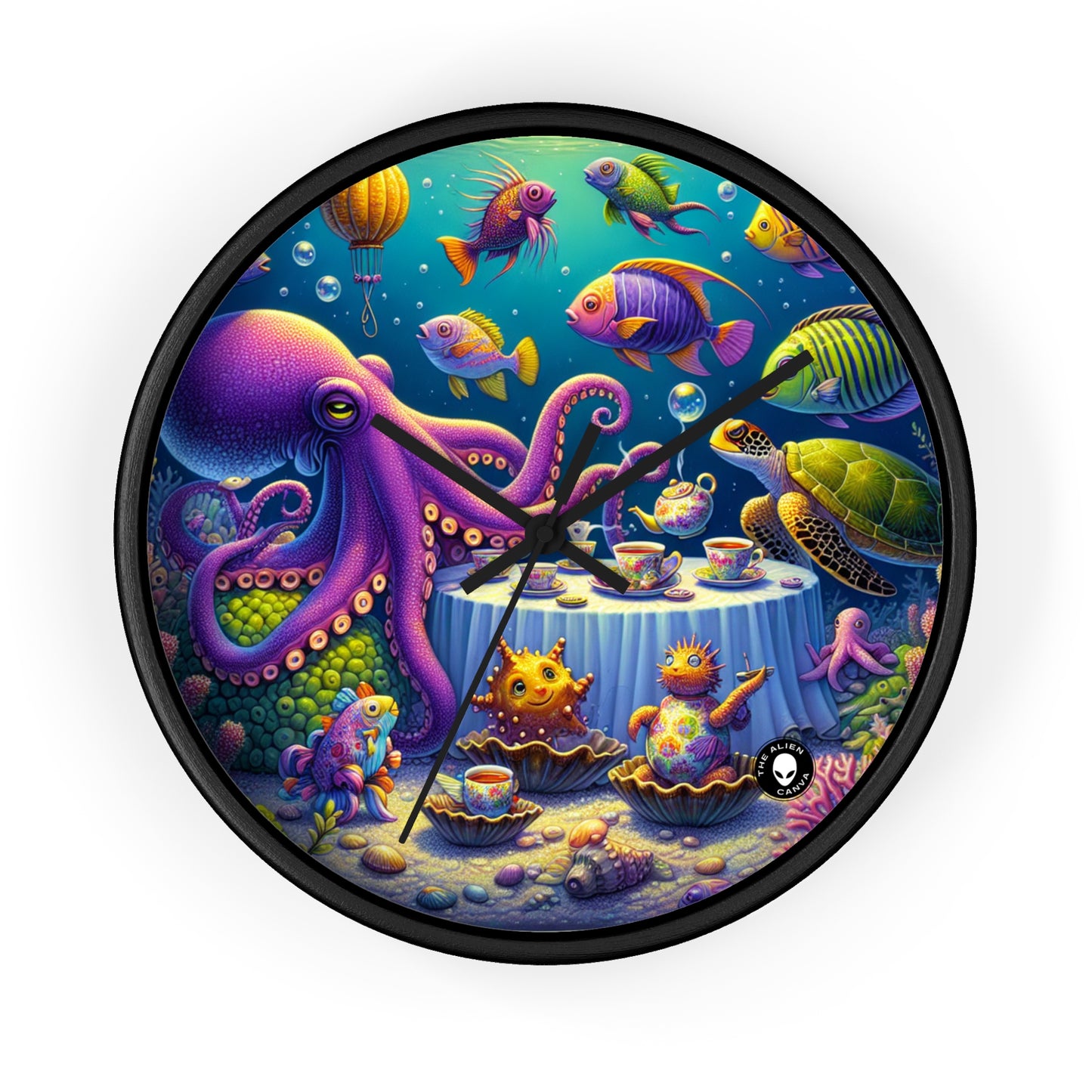 "Tea Time Under the Sea" - The Alien Wall Clock